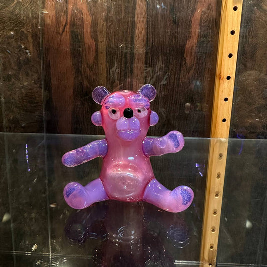 TroubleTheMaker - Lost Boys Glass - Pink and purple bear