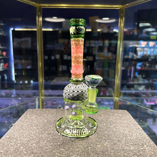 Green and pink bell style Hanger Banger