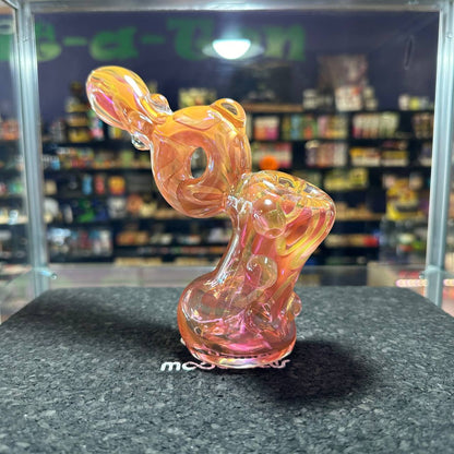 Pink Gold fumed Bubbler with donut