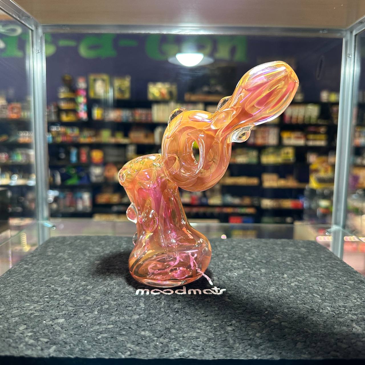 Pink Gold fumed Bubbler with donut