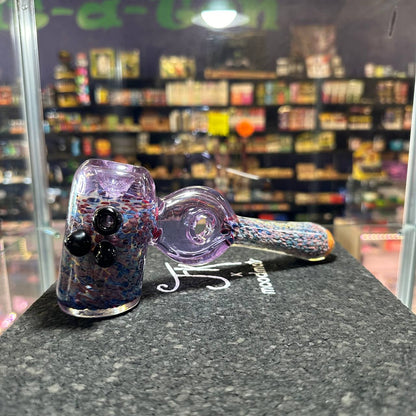 Clear puurple and colored frit Dry hammer